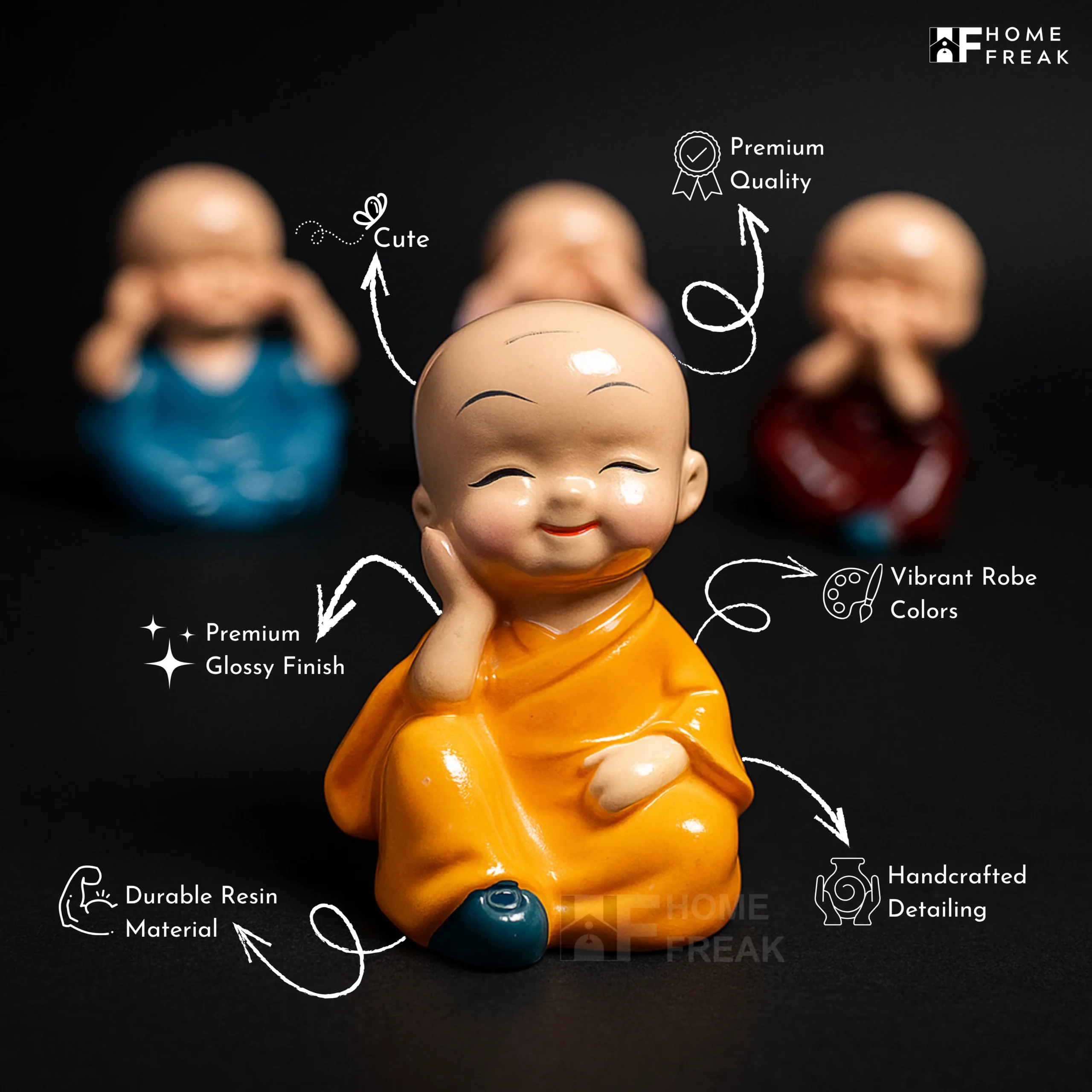 homefreak-baby-monk-set-of-4-gift-item-key-features